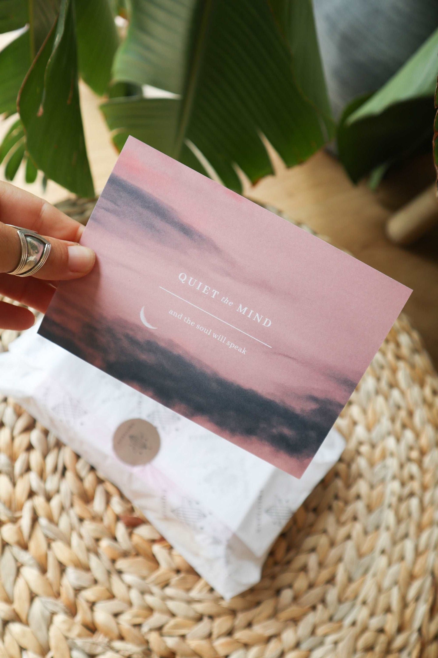 Gift wrapped book from Equuleus Crystals