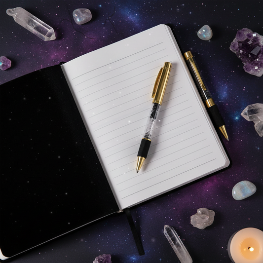 Zodiac Journal with Crystal Pen