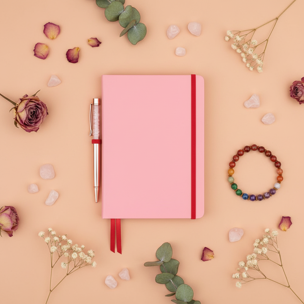 Gratitude Journal Gift Set - Journal, Pen & Bracelet