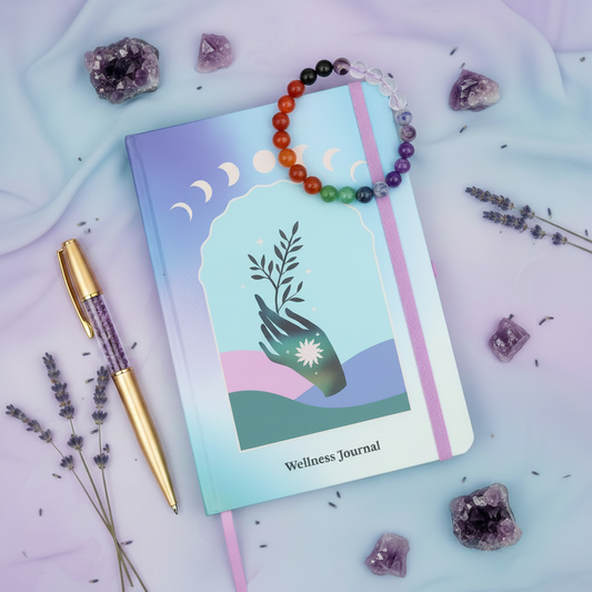 Wellness Journal Gift Set - Journal, Pen & Bracelet