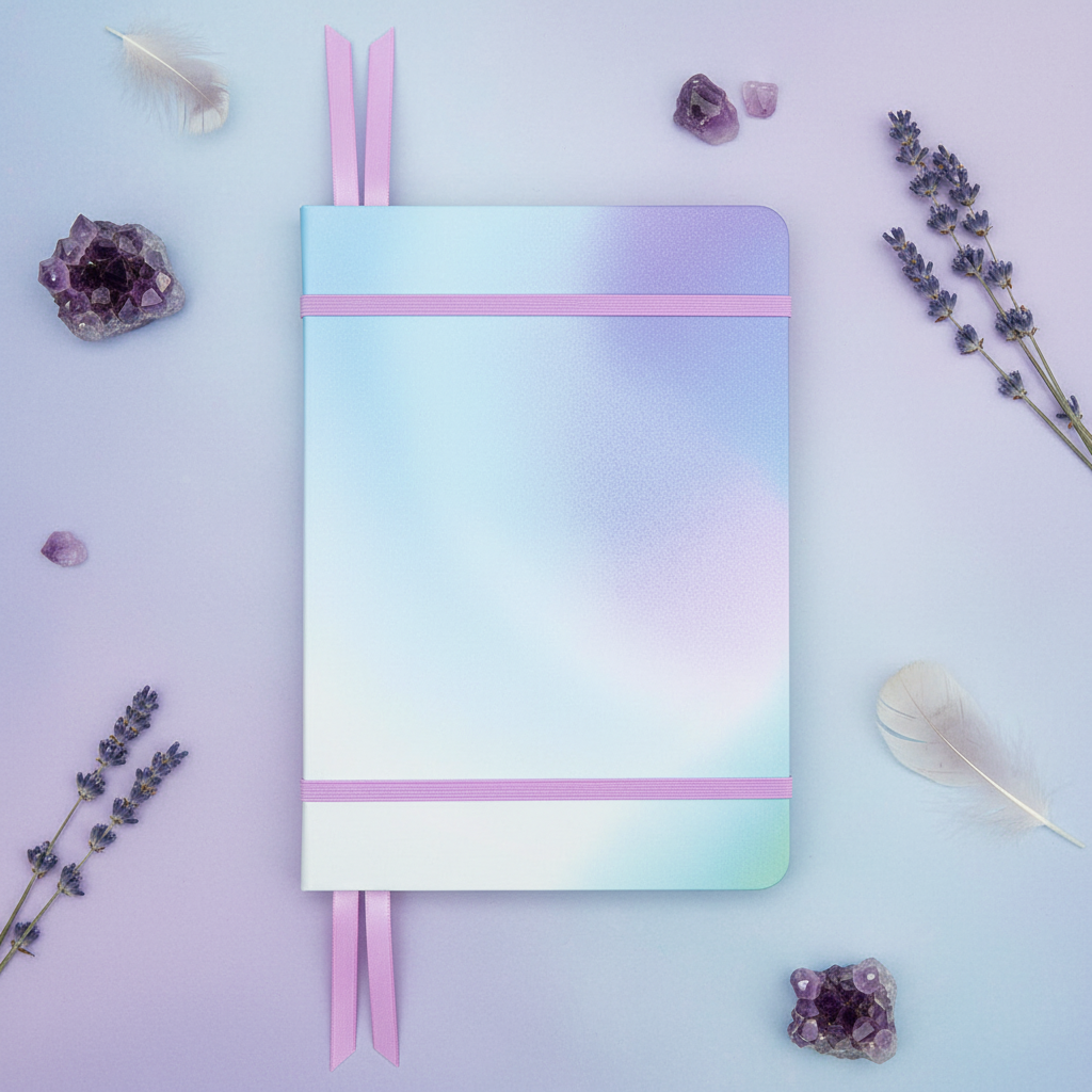 Wellness Journal with Amethyst Crystal Pen